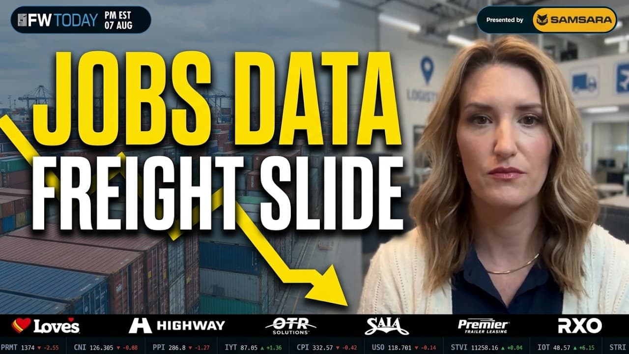 July Jobs Decline Points to Softening Freight Demand