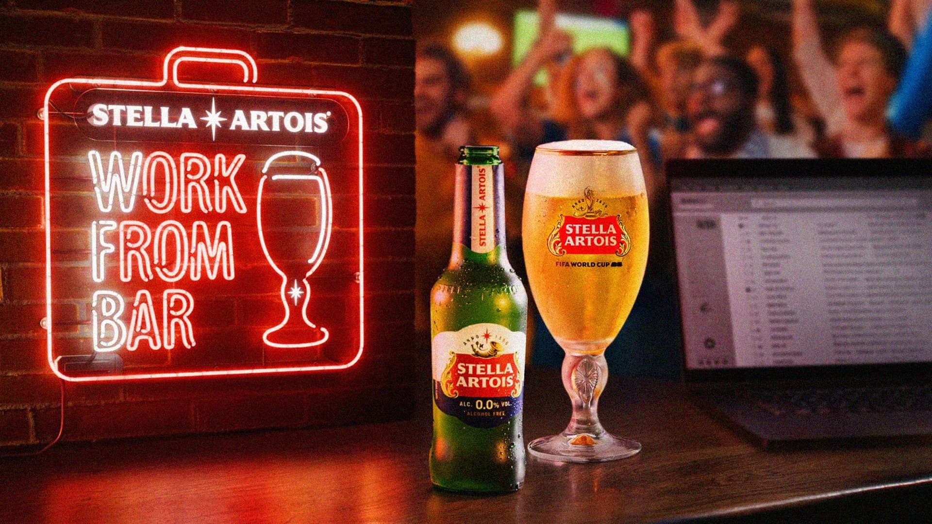Stella Artois Launches 'Work From Bar' World Cup Push