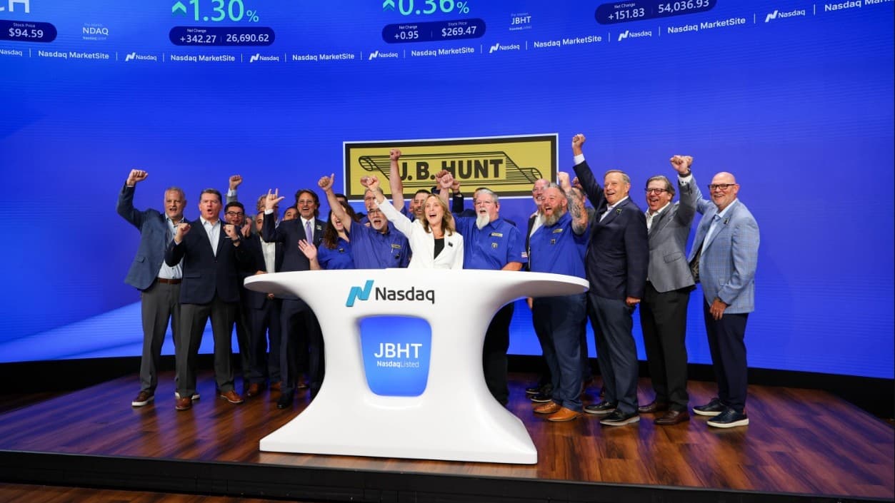 J.B. Hunt Marks 65 Years with Nasdaq Opening Bell Ceremony